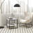2-Tier Square End Table with Storage Shelf Reversible Design