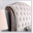 Rustic Natural Tone 1Pc California Bed Beige Fabric Tufted Sleigh Bed Bedroom Furniture Solidwood-1680712410