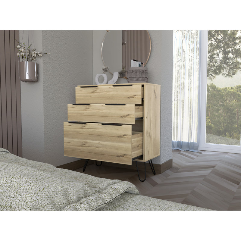 Abdoulaziz Three Drawer Dresser