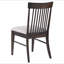 Chaise d'appoint en bois de noyer foncé Burns (ensemble de 2)