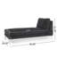 Chaise longue sans accoudoirs touffetée-1702155277