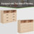 Alcy 6 Drawers Dresser,Modern Storage Tower Dressers and Chests 2 Open Cubby,Large Organizer for Bedroom