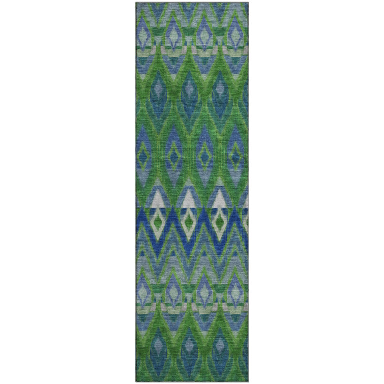 Premium Machine Washable Cerrito Green Rug