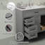 Meuble-lavabo 36 po avec lavabo en céramique-258439774