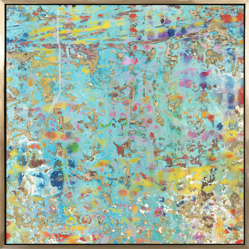 5 Below Gravel Painting, 48" H x 48" W