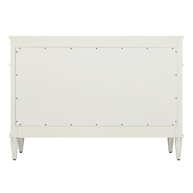 48" Elmdale Vanity for Undermount Sink, Feathered White Quartz, White