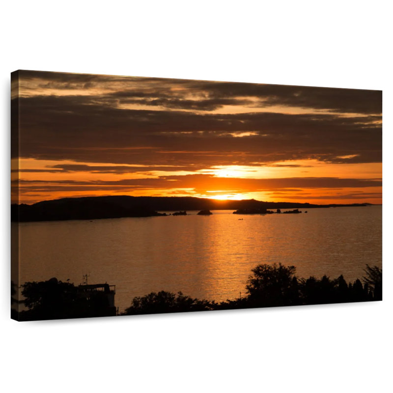 Alvord Mwanza coucher de soleil ciel, H 20 po x l 30 po