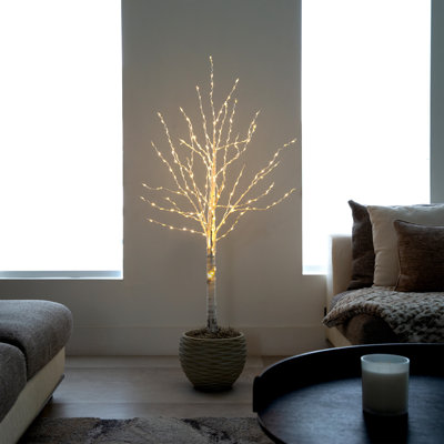 White 4' Pre-Lit Christmas Tree
