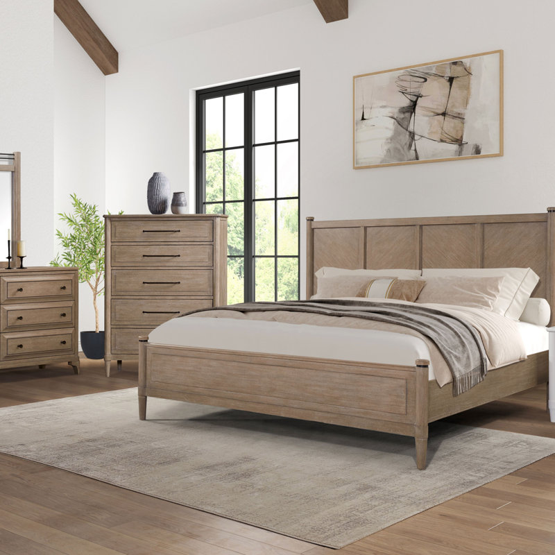 Commode 5 tiroirs finition sable