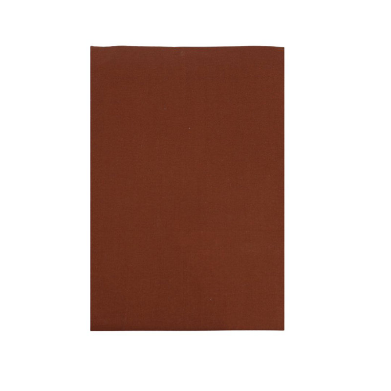 Rikesh Cotton Blend Standard Flat Sheet, Dark Brown