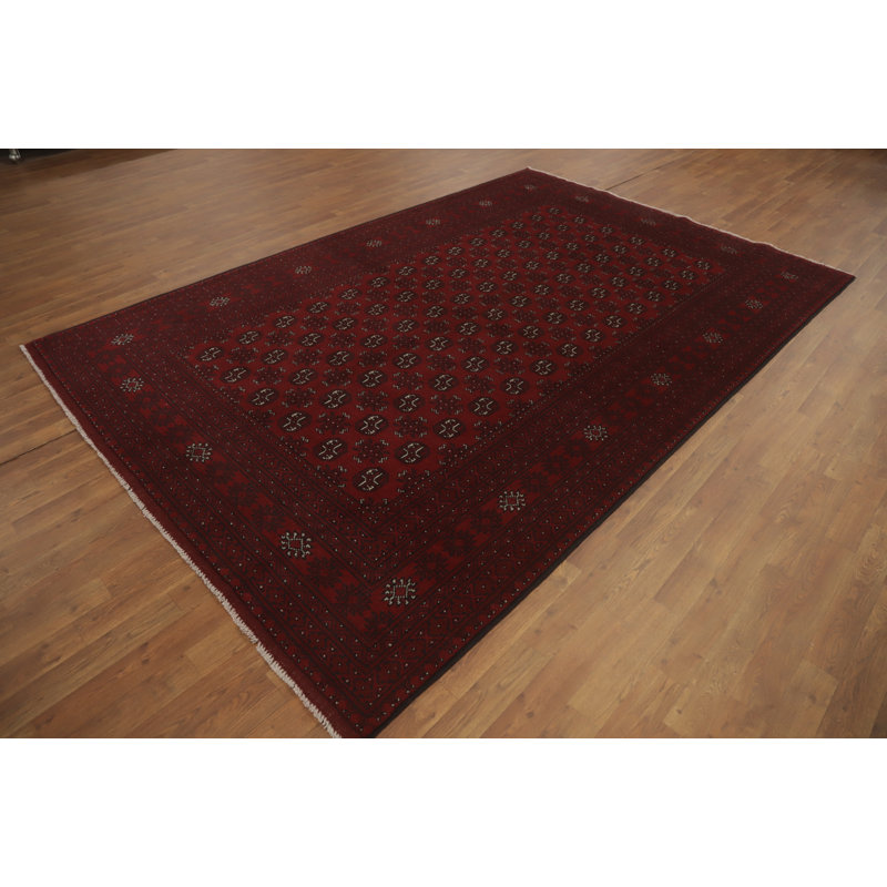 Tribal Red Oriental Afghan Area Rug 6x10