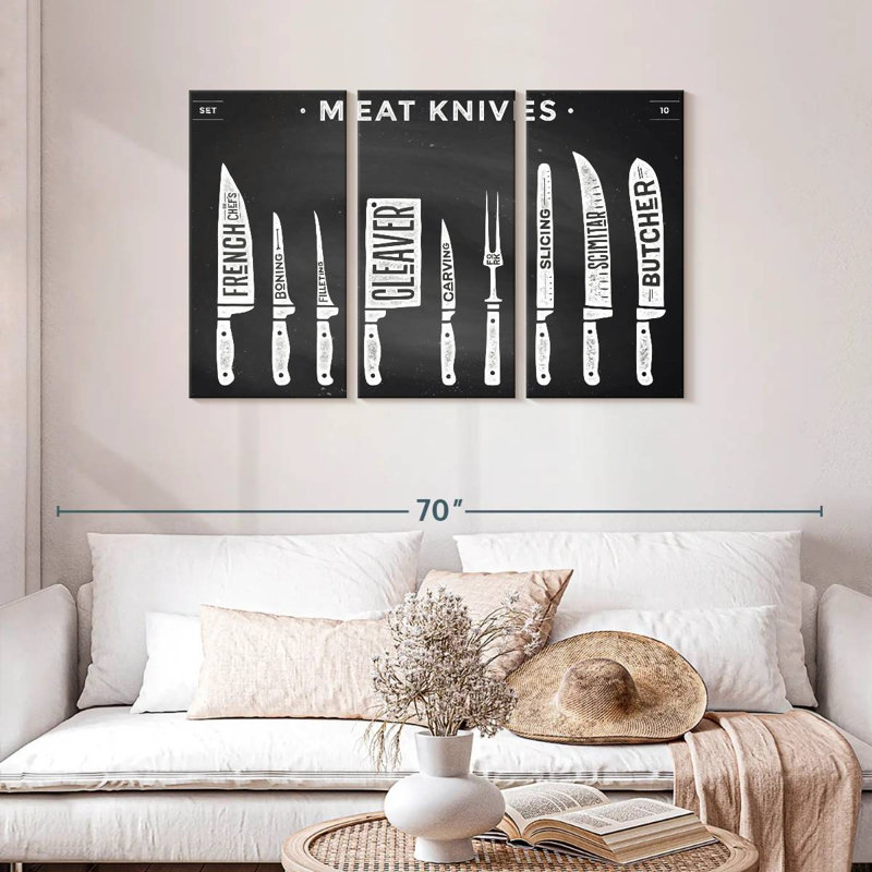 Senne Kitchen Utensils Knife Set, 28" H x 45" W