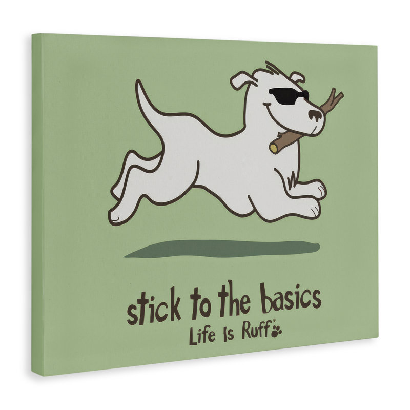  «Stick To Basics Dog» par LIR, H 16 po x l 20 po