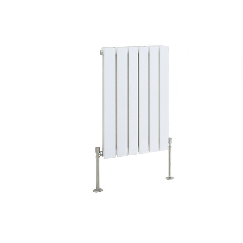 Shonna Vertical Double Flat Panel Radiator, Gloss White, 60cm H x 40.8cm W