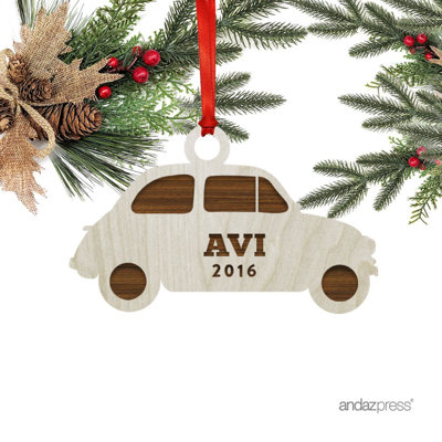 Wood Holiday Shaped Ornament
