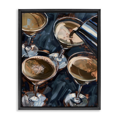  Pouring Espresso Martini Canvas Wall Art by LSR Design Studio