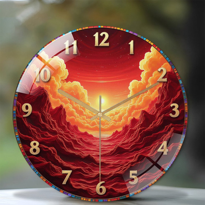 Horloge murale Sunset