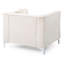 Fauteuil contemporain incliné ivoire