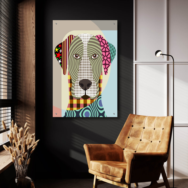 «Great Dane Dog» par Lanre Adefioyue, H 36 po x l 24 po x P 0,2 po