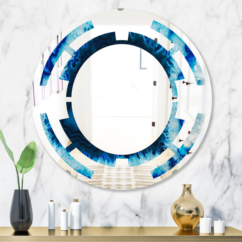 Miroir mural brésilien, H 31,5 po x l po