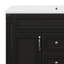 Meuble-lavabo 36 po avec lavabo supérieur, armoire de rangement moderne avec 2 portes à fermeture douce et 2 tiroirs-1053612157