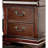 Traditional Style Cherry 1Pc Nightstand Only Solid Wood 2-Drawers Hidden Top Drawer Intricate Accents Bedside Table Bedroom
