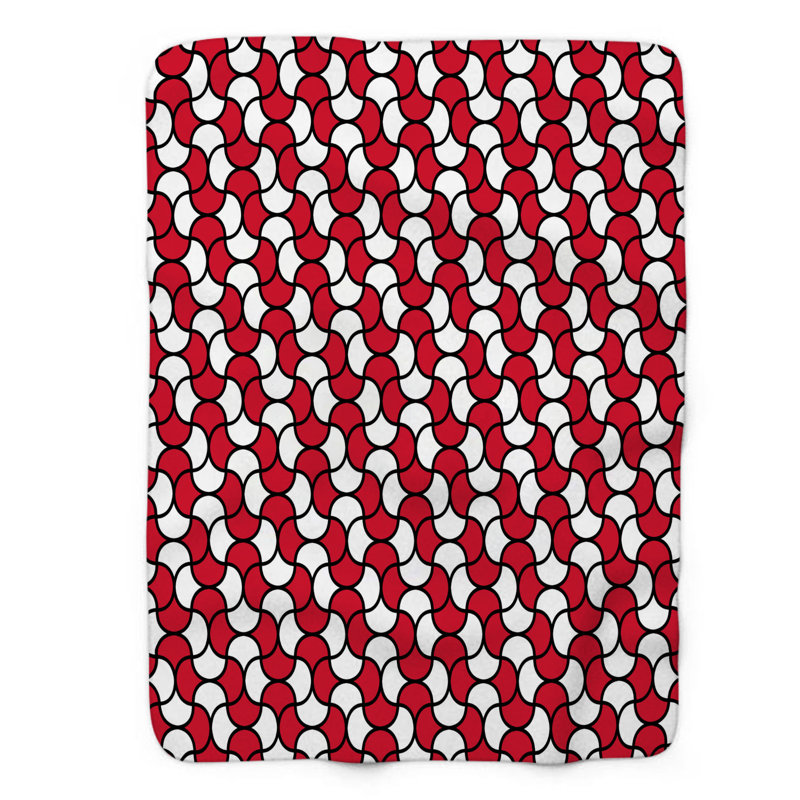 Onyx rouge - couverture Sherpa 1 pièce de qualité supérieure 0136, L 50 po x L 60 po