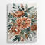 Aquarelle florale 77, art mural gris en métal-420621282