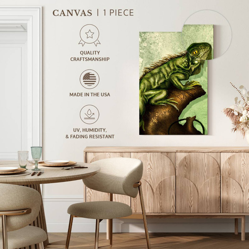 Brampt Iguana, 24" H x 16" W