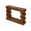 Console 47,24 po en bois avec blocs empilés