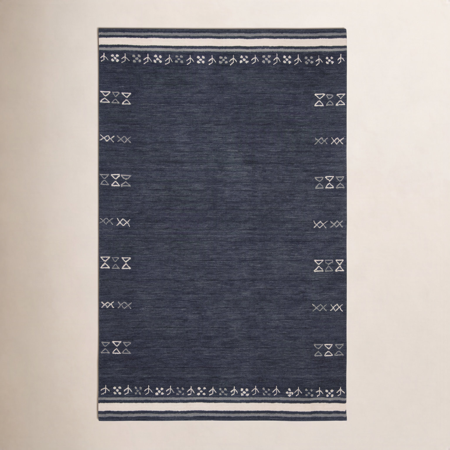 Santiago Charcoal Handmade Wool Geometric Rug, Round 10'