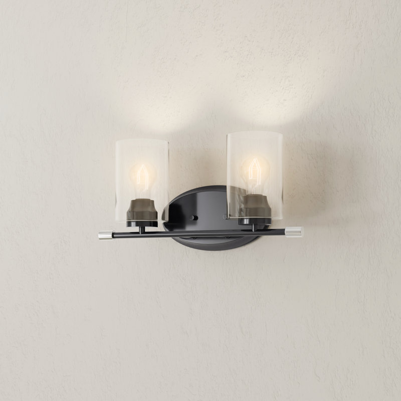 Éclairage pour meuble-lavabo à intensité variable Maksymilian, Noir