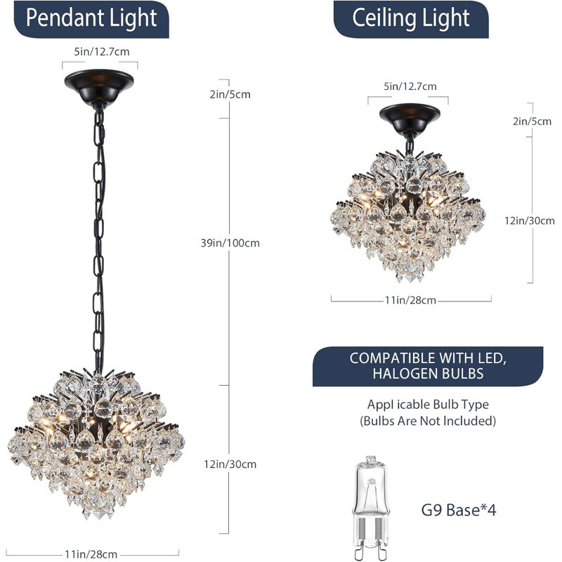 Black Modern Pendant Light