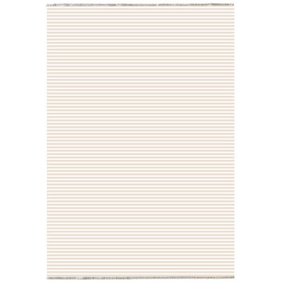 Tapis beige en coton rayé Pender