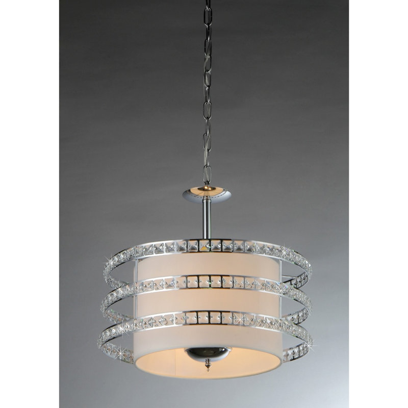 Ferdinand 3 - Light Chrome Metal Unique/Statement Pendant