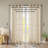 Fretwork Print Grommet Top Window Curtain Panel With Geometric Design And Light-Filtering Texture.-534900630-534900628