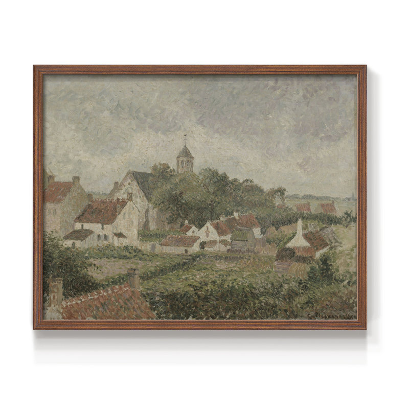Vintage Landscapes-DCCCVIII -Framed Print - Restickable, 16" H x 20" W, Walnut