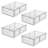 Stackable Divided Kitchen Storage Drawer - Pull-Out Sliding Bin for Fridge, Pantry, or Under-Sink
