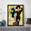 «Black Love Vintage Paris from Elegant Lady», reproduction d'art encadrée de style rétro