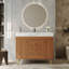 Meuble-lavabo autoportant moderne 36 po avec plateau en pierre frittée-8778382-8778377