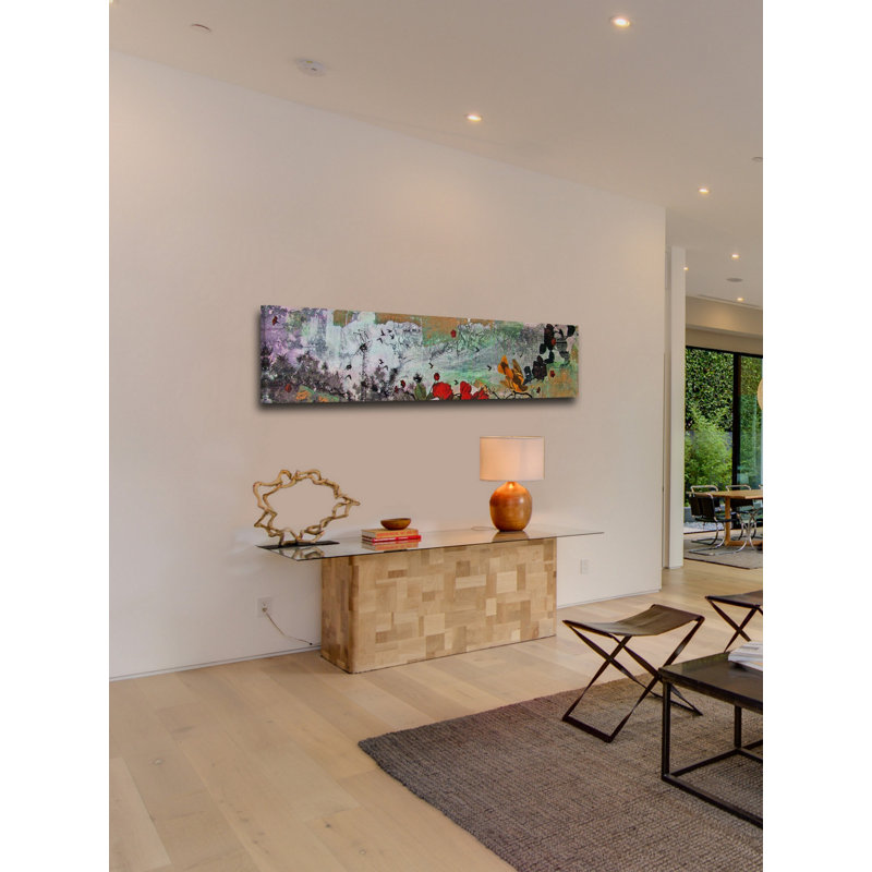 Impression panoramique sur toile tendue « oriole 2009 » par tracy silva, H 10 po x l 40 po