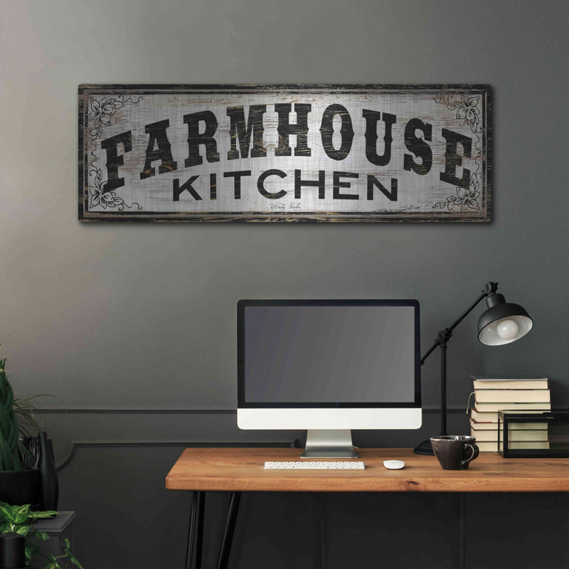 «Farmhouse Kitchen» par Cindy Jacobs, H 16 po x l 48 po