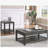 Grey flip-top coffee table