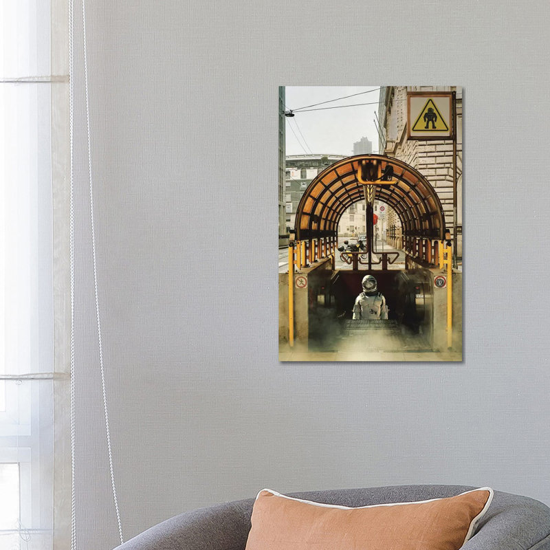 Astro Subway by Rob Hakemo - Print on Canvas, Wrapped Canvas, 66.04 cm H x 45.72 cm W x 1.91 cm D