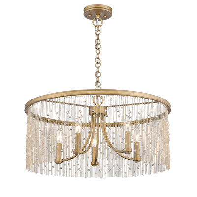 Latrell 5 - Light Dimmable Drum Chandelier