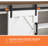 Laziza 78.7" W Wood TV Stand with Open Storage and Barn Doors-644463531