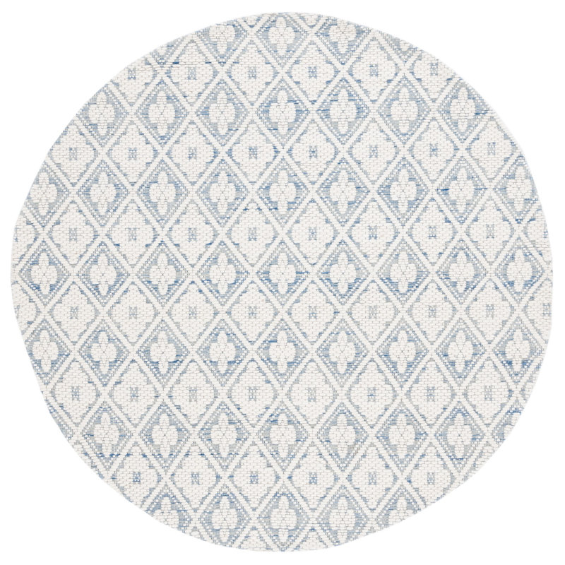 Hark Hand Woven Performance Geometric Rug, Round 6'