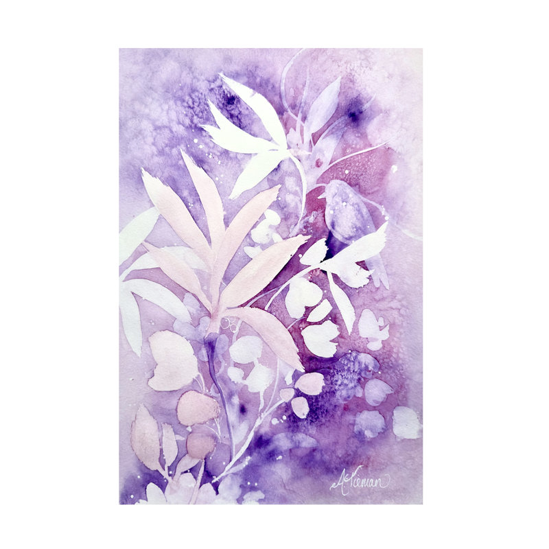 Art mural sur toile tendue - Amy Tieman «Whimsical Garden», décoration murale pour le salon, la chambre à coucher ou le bureau - 16 x 24