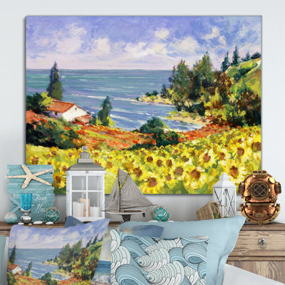 " Sunflowers On Italian Coast "