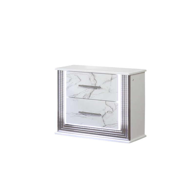 Table de chevet Witney - blanc